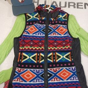 Lauren Ralph Lauren Active Vest (ONLY) Navajo Southwestern Aztec Womens MEDIUM